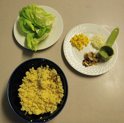 millet lettuce roll